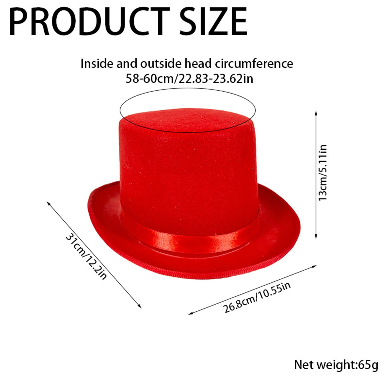 Hoeden voor volwassenen en kinderen kostuum goochelaar hoed prom dans deluxe vilten smoking aankleden formele hoed-unisex