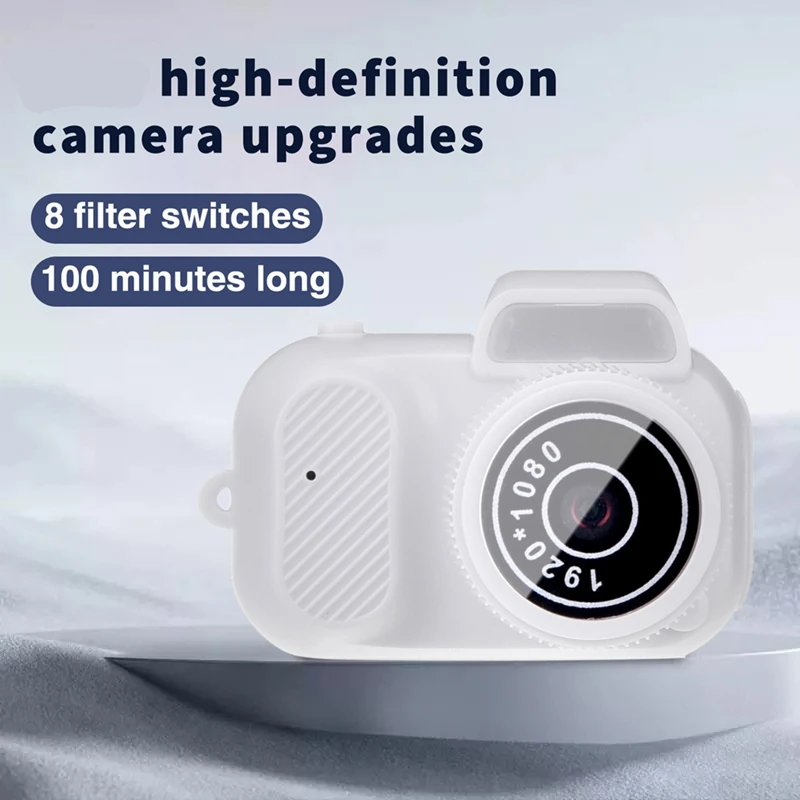 Mini Digital Camera 1080P 2 MP 100 Minutes Battery Life Small Video Camera With Color Screen Wrist Strap For Teens Kids