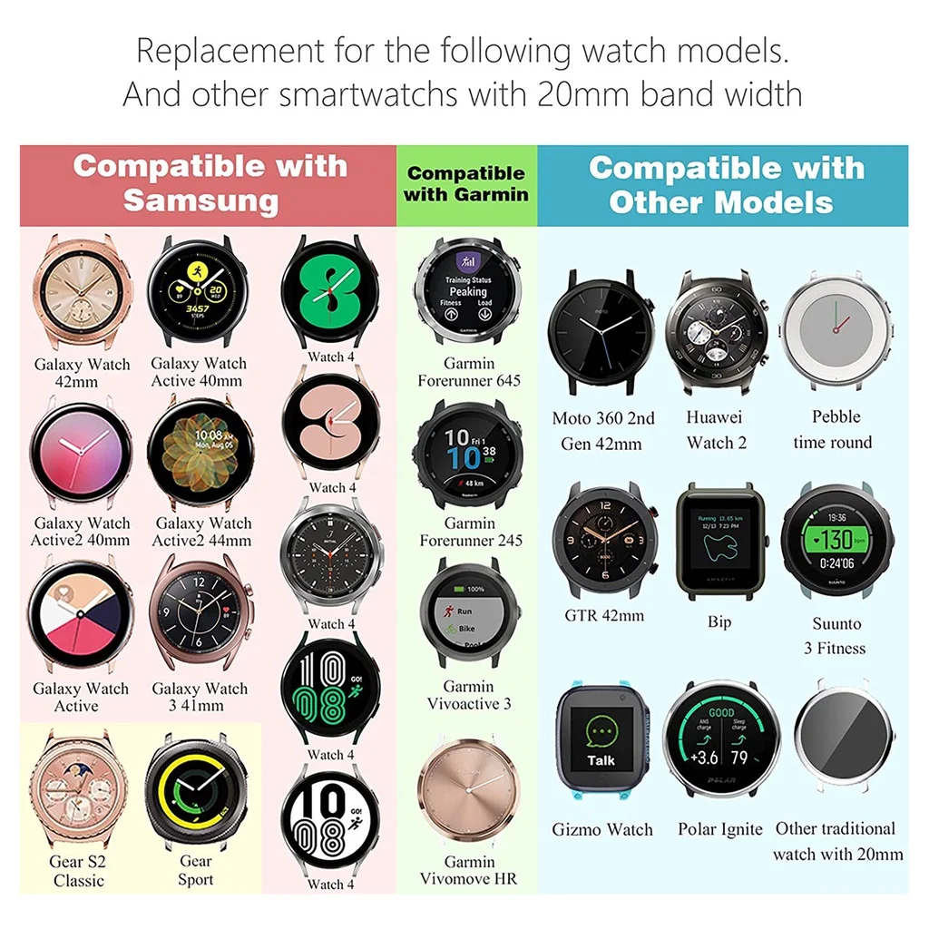 20mm 22mm Nylon Strap for Samsung Galaxy Watch 5 Pro Watchband for Galaxy Watch 6 5 40 44mm Watch 6 43 47mm ReplacementWristband