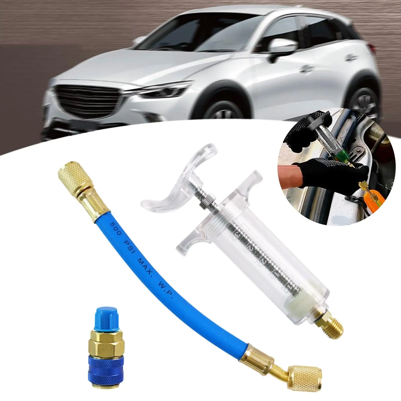 

Комплект форсунок для масляной краски с быстроразъемным соединением 1/4 SAE, ручная прочная и точная трубка для наполнения охлаждающей жидкости для автомобилей, грузовиков