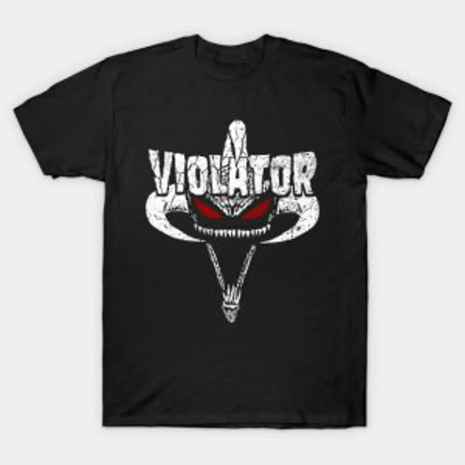Heavy Metal Demon Violator T Shirt vintage Washed Unisex streetwear Versatile Soft graphic Casual Top For Everyday Wear