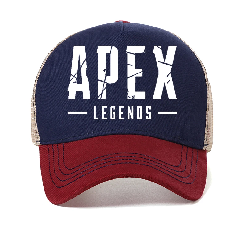 Модная мужская шляпа, летняя крутая бейсболка с игровым принтом Apex Legends, женская регулируемая сетчатая дышащая кепка дальнобойщика