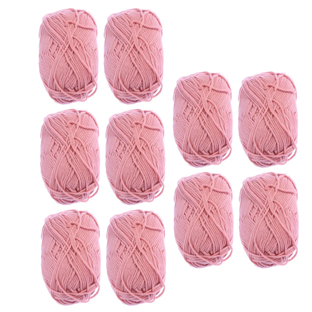 

Cotton Craft Cord Weaving Yarn Handmade Child Crochet Multicolored Yarn Soft Durable Multicolored Weaving Macrame