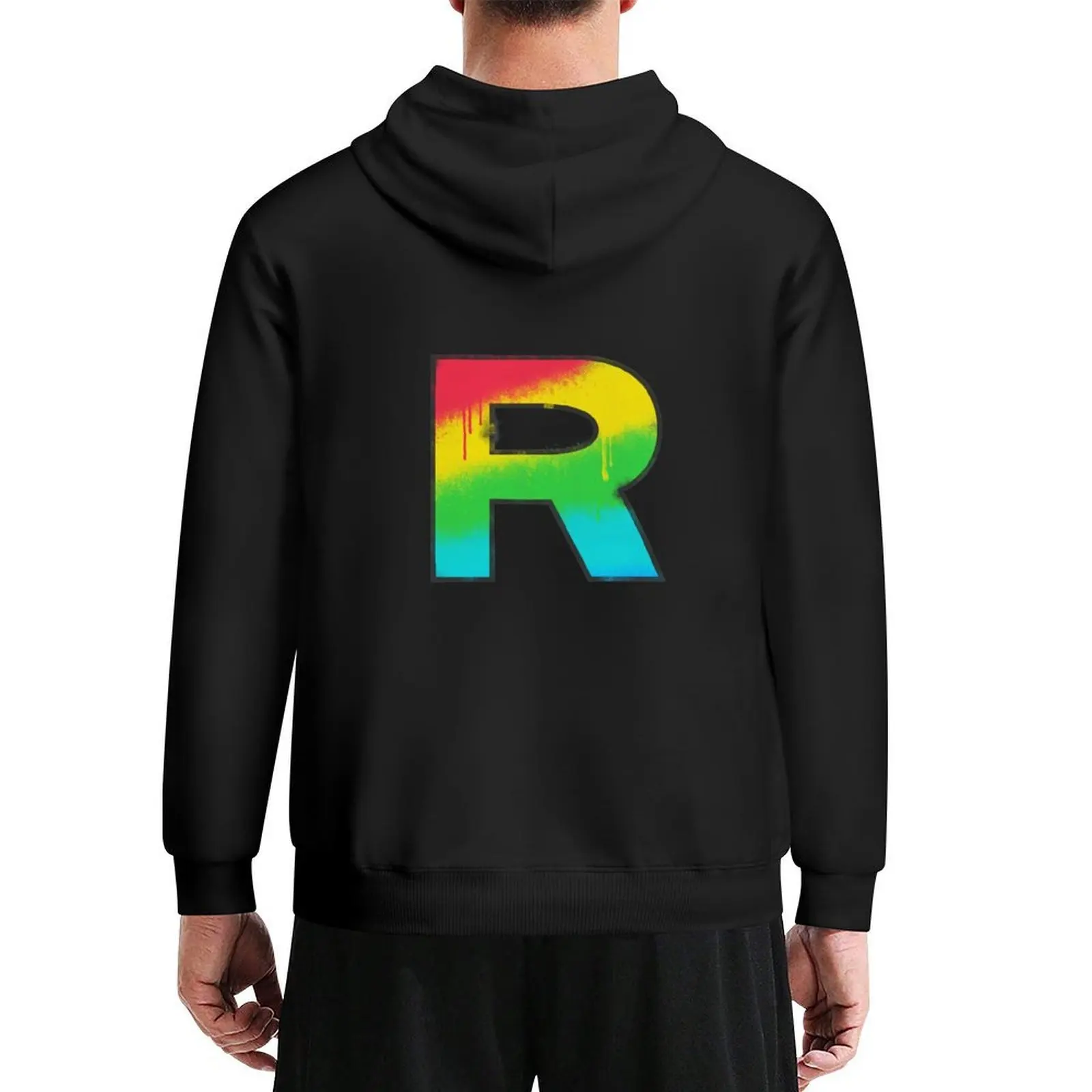 

Team Rainbow Rocket - Paint Version Hoodie korean style clothes men's sweat-shirt winter clothes korean clothes designer hoodies