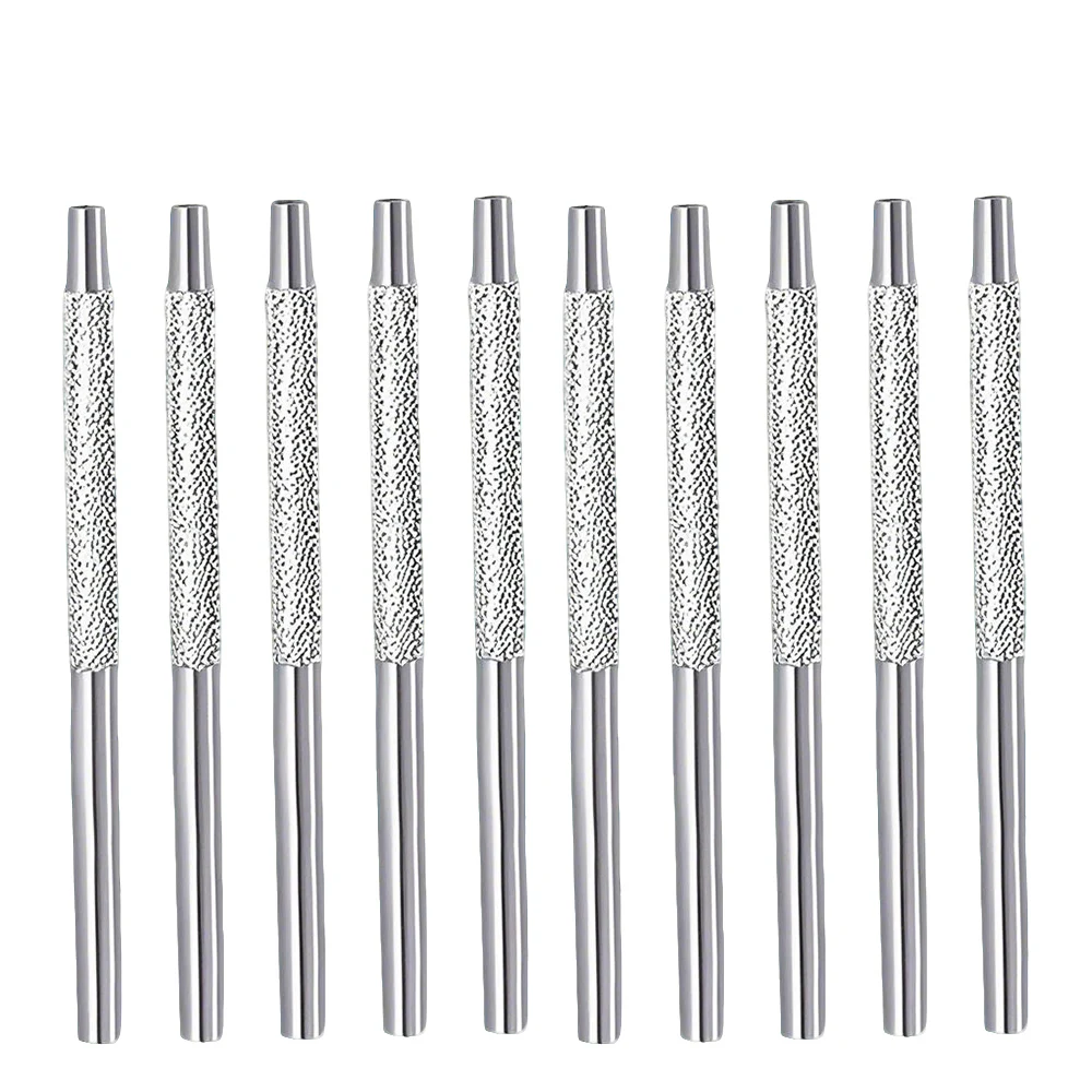 10 Buah Set Reflektor Cermin Mulut Gigi Alat Dokter Gigi Baja Tahan Karat untuk Perawatan Mulut dan Kit Pemeriksaan Gigi