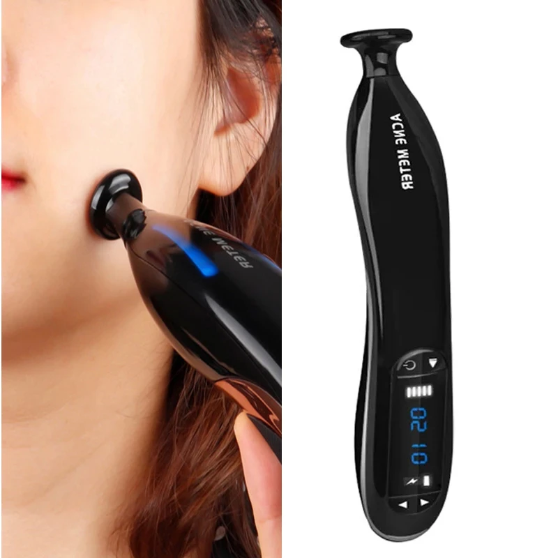 Dispositivo de Eliminación de Acné con Plasma Pen de Luz Azul, 5 Niveles, Eliminador de Verrugas, Manchas y Puntos Negros, Minimizador de Poros, Herramienta de Belleza para Reafirmar el Rostro