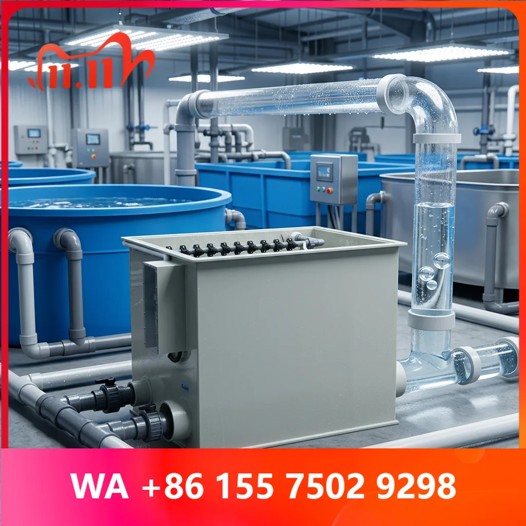 Cowater 13200 Gallon Per Hour Indoor Drum Filter 50 M3/hr Pond Aquaculture Equipment for Small Ponds and Fish Farms