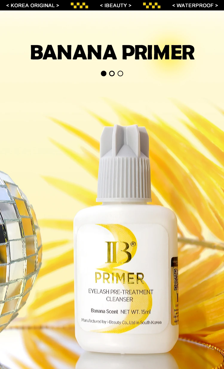 2 Flaschen Korea Original IBeauty Wimpernverlängerungskleber 15 ml IB Primer Super Bonder Falscher Wimpernkleber Kleber Makeup Tools Shop – Detail 9