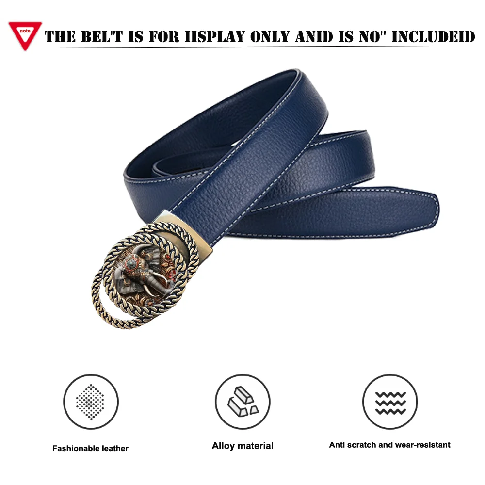 Boucle de ceinture automatique en forme d'éléphant, accessoire audio personnalisé, meilleur cadeau pour les amis