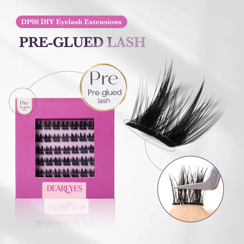 

Накладные ресницы DearEyes DP-08 DIY Lashes Clusters Natural Look