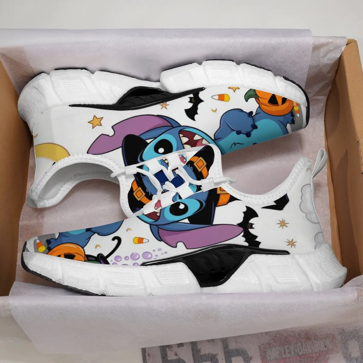 هالوين اليقطين الرجال أحذية رياضية فاخرة أحذية رياضية كاجوال الخريف منصة خفيفة الوزن أحذية أنيقة للرجال Zapatillas Hombre