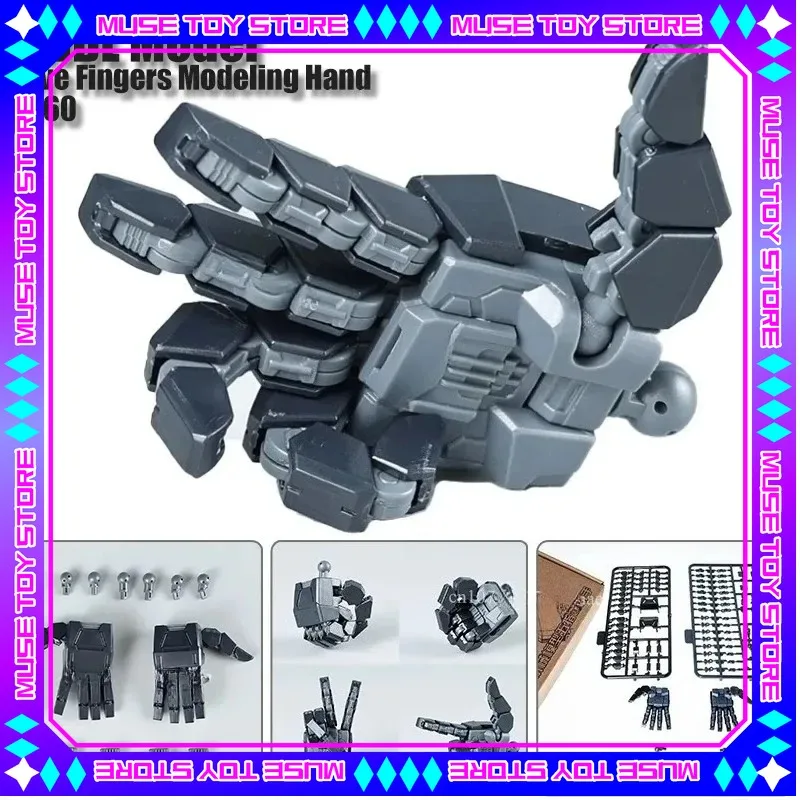 PGU Five Fingers Modeling Hand Toys MJDL Model 1/60 Assembled Model Parts Package Robot Action Figure Plastic Model Kits