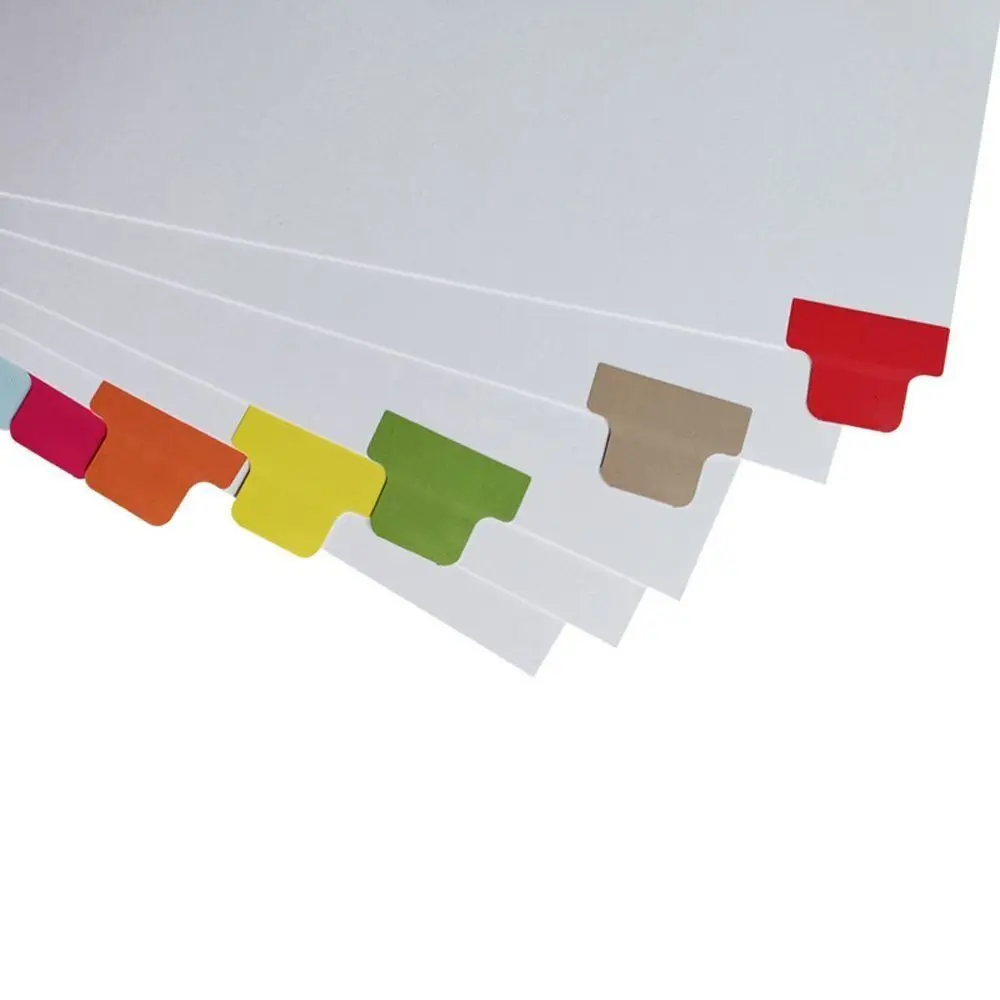 60/120Pcs File Tabs Flags Index Label Sticker Personalized Planner Multicolor Self-adhesive Paper Tabs Office Stationery