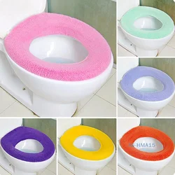 1Pc random colors Warm Soft Washable Toilet Seat Cover Mat Home Decor Closestool Mat Seat Case Toilet Lid Cover Accessories