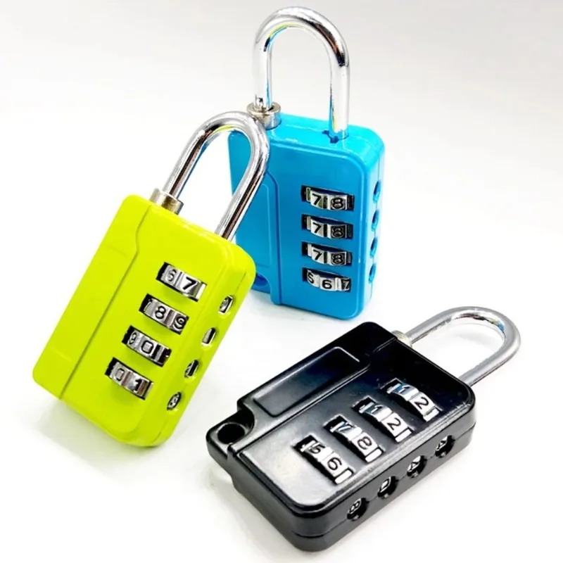 New 4Digits TSA Steel Wire Lock Combination Padlock Customs Code Lock Anti-theft Travel Abroad Luggage Bag Suitcase Trolley Case