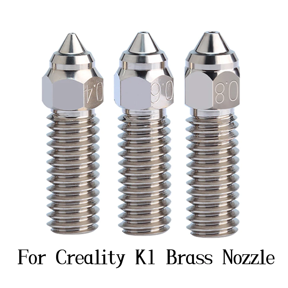 Hoge Snelheid Vulkaan Zirkonium Koperen Mondstuk 0.4/0.6/0.8Mm Voor Crealiteit K1/K1max/Anycubic Vyper/Kobra/Sovol Sv06 Plus/Sv07