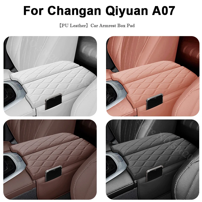 

For Changan Qiyuan A07 2023-2026 Armrest Box Cover Cushion Anti-scratch Pad Heighten Mats Center Console Protector Accessories