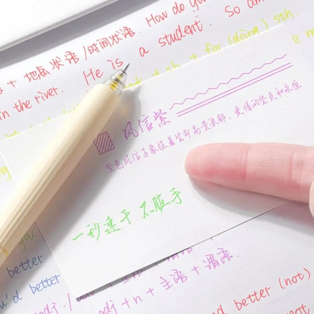 

Набор из 5 цветных гелевых стержней для ручек с наконечником 0,5 мм, эффективные стержни цвета Моранди для письма и рисования, для школы