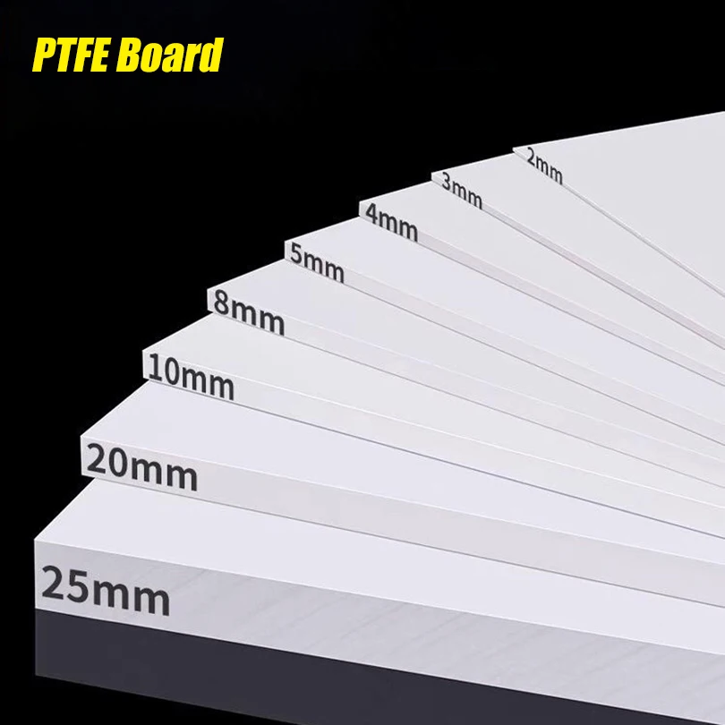 0.3-30mm Thick White PTFE Square Plate High Temperature Resistant PTFE Plastic Sheet