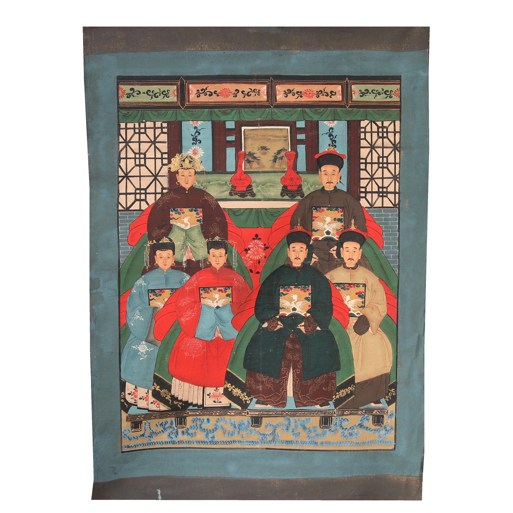 

Ручная роспись семейного портрета, украшение стены без рамы