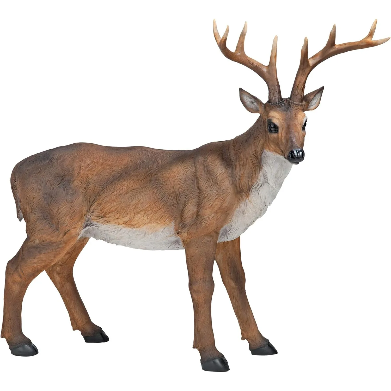 

Design Toscano JQ7105 Big Rack Deer Buck Indoor/Outdoor Garden Decoy Animal Statue 28 Inches Long 24 Inches Tall