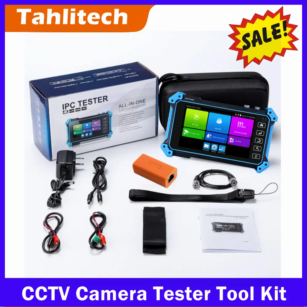 

Best CCTV IPC Tester IPC5200 Camera Testing Tool 8MP AHD CVI TVI Camera Tester VGA HDMI PTZ PoE UTP Network Cable Tester CCTV