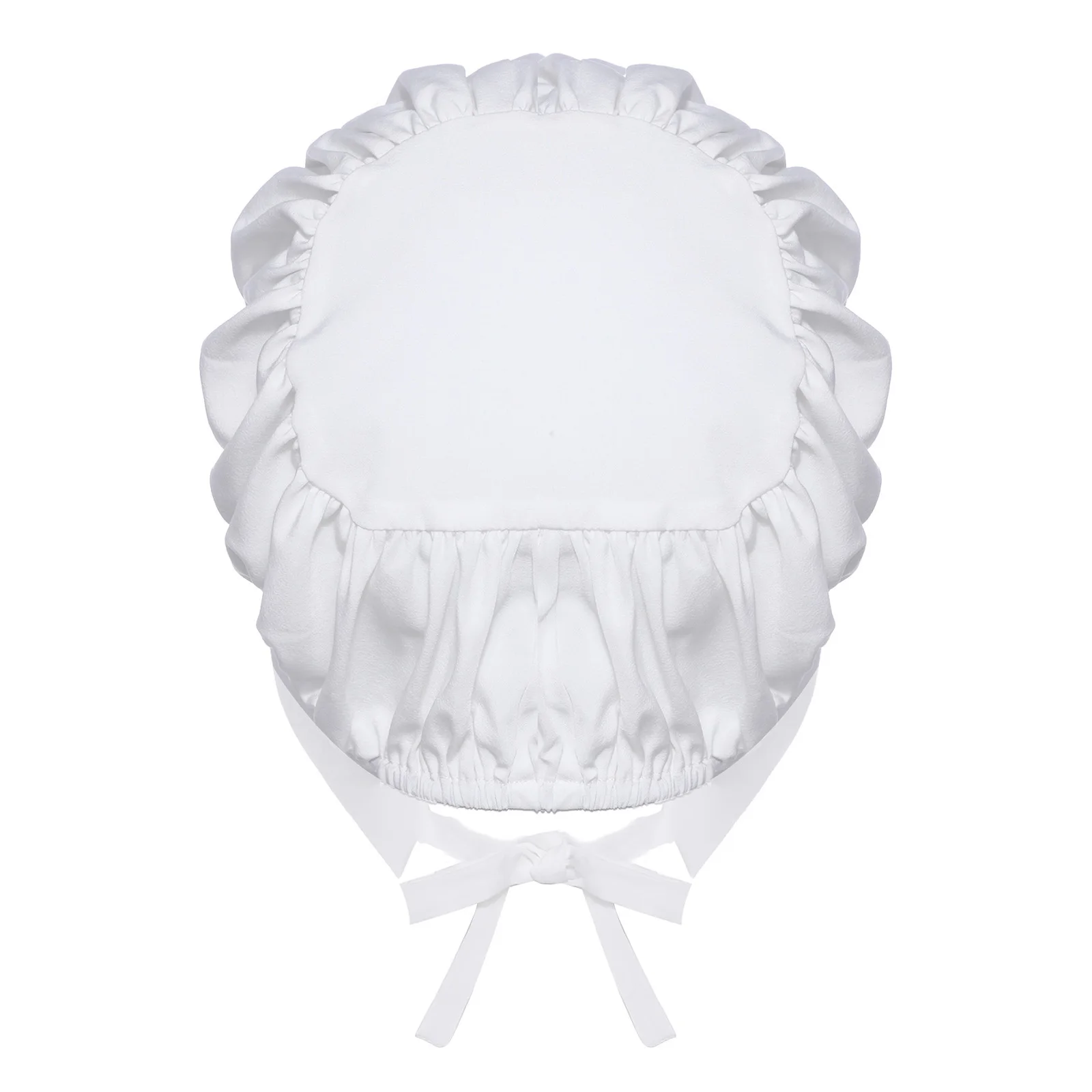 Costume da cameriera per bambina, cappello da peregrino di Halloween, cinturini per il mento, cofano, accessori per feste in maschera, cosplay