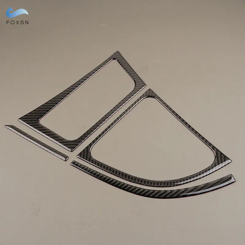 

4 шт. накладки на панель переключения передач из мягкого карбона для BMW 1 серии E81 E82 E87 E88 2008-2013 (левый/правый руль)