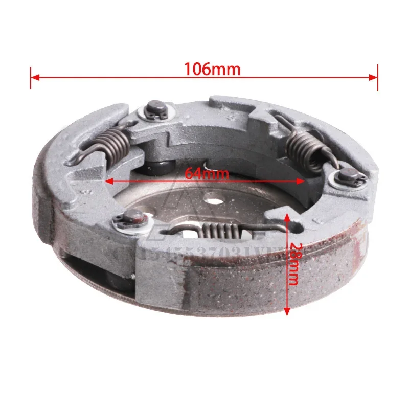 

GY6-50 Gas Scooter Rear Clutch Shoe Clutch Plate For 49cc 50cc 139QMB 139QMA Engine Moped ATV