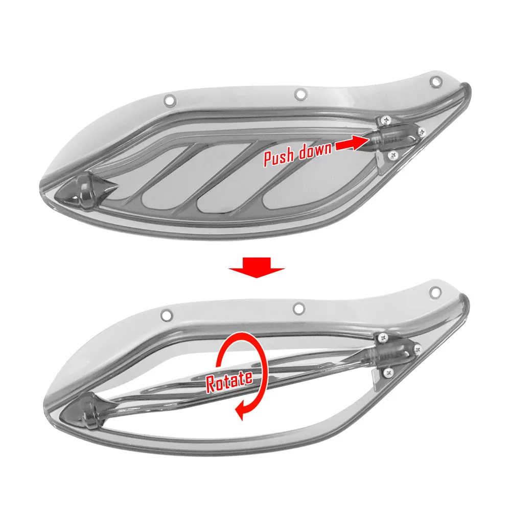 ABS Adjustable Side Wing Windshield Fairing Air Deflector For Harley Touring Electra Glide FLHR FLHT FLHX 96-13 Motorcycle Parts