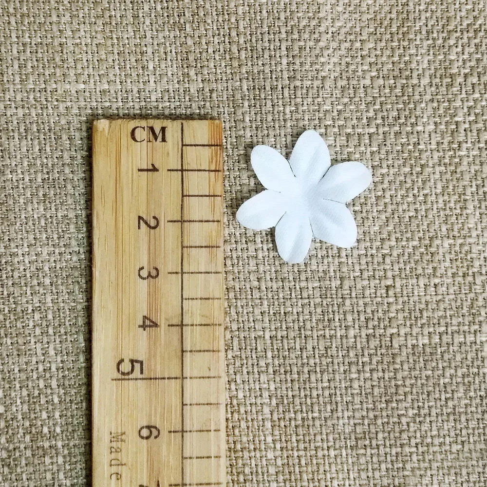 Abito da sposa fiore 3D bianco, materiali copricapo in raso pirografico, fiocco di neve, decorazione natalizia, fatto a mano, fai da te, 40 pezzi