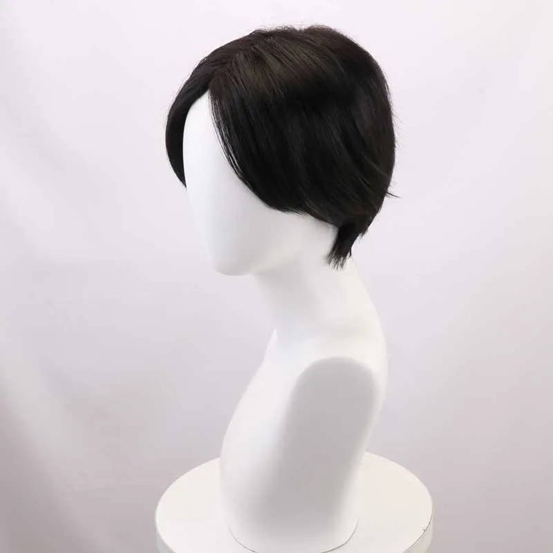 Killing Stalking Yoon Bang Junho Attack On Titan Levi Kapitan Anime Cosplay Peruka Siatka Różowa