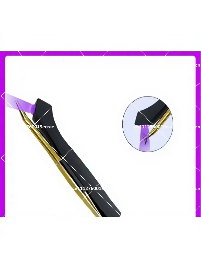 LED Eyelash Extension Curing Lamp with Tweezers, 3W Portable Light for Lash Glue, Fast Drying