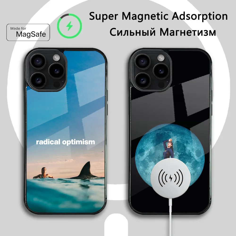 D-Dua L-Lipa Radical Optimism Phone Case For iPhone 16 15 14 13 12 11 Plus,Pro,Max Mini Magsafe Magnetic Wireless Charging