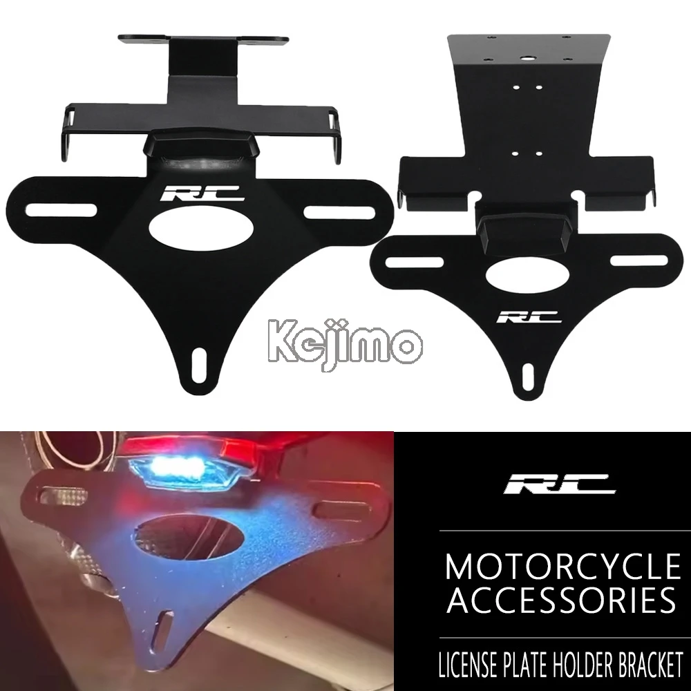 

Motorcycle License Plate Mount Holder Fender Eliminator For RC 125 / 200 / 390 2022 2023 2024 2025 RC125 RC200 RC390 2014-2021
