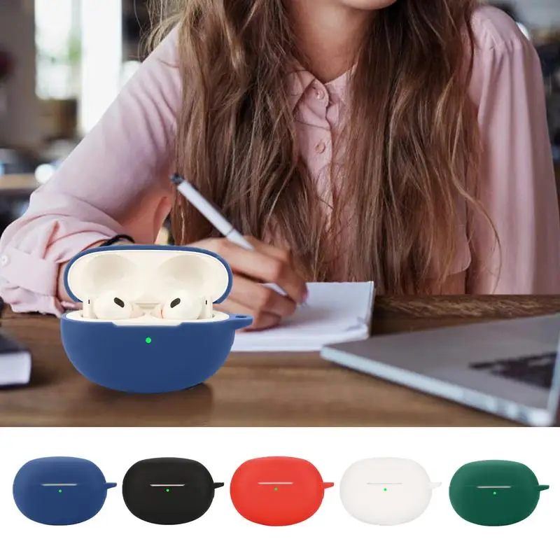 غطاء واقٍ من السيليكون مضاد للسقوط ، صندوق شحن ، حافظة لبراعم الهواء الحقيقي لي 6 برو ، غطاء سماعات أذن لاسلكية