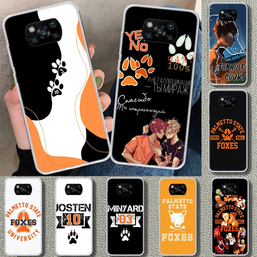 Andreil todo para el juego Palmetto State Foxes funda de teléfono para Xiaomi Poco X6 X5 X4 X3 Nfc X7 F7 Ultra F6 Pro F5 F4 Gt F3 M6