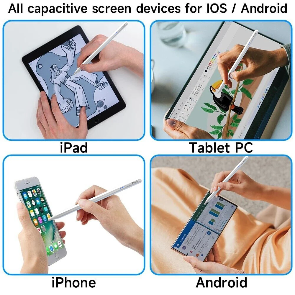 Active Universal Tablet Stylus Pen For Android Apple iPad Touch Screen Pencil For Xiaomi Huawei Samsung Tablet Mobile Phone Pen