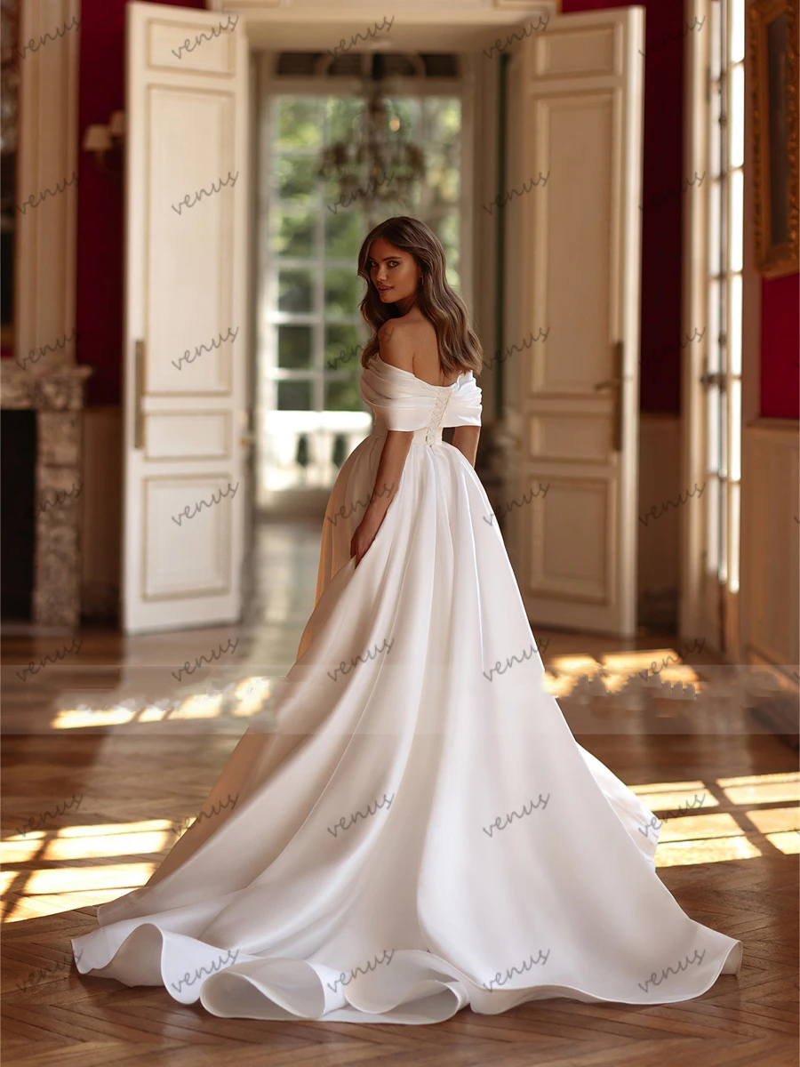 Robes de mariée A-ligne A-Line personnalisées, robes en tulle gracieuses, tout ce qui est lancé, les patients, les robes de soirée formelles, les robes éducatives glamour