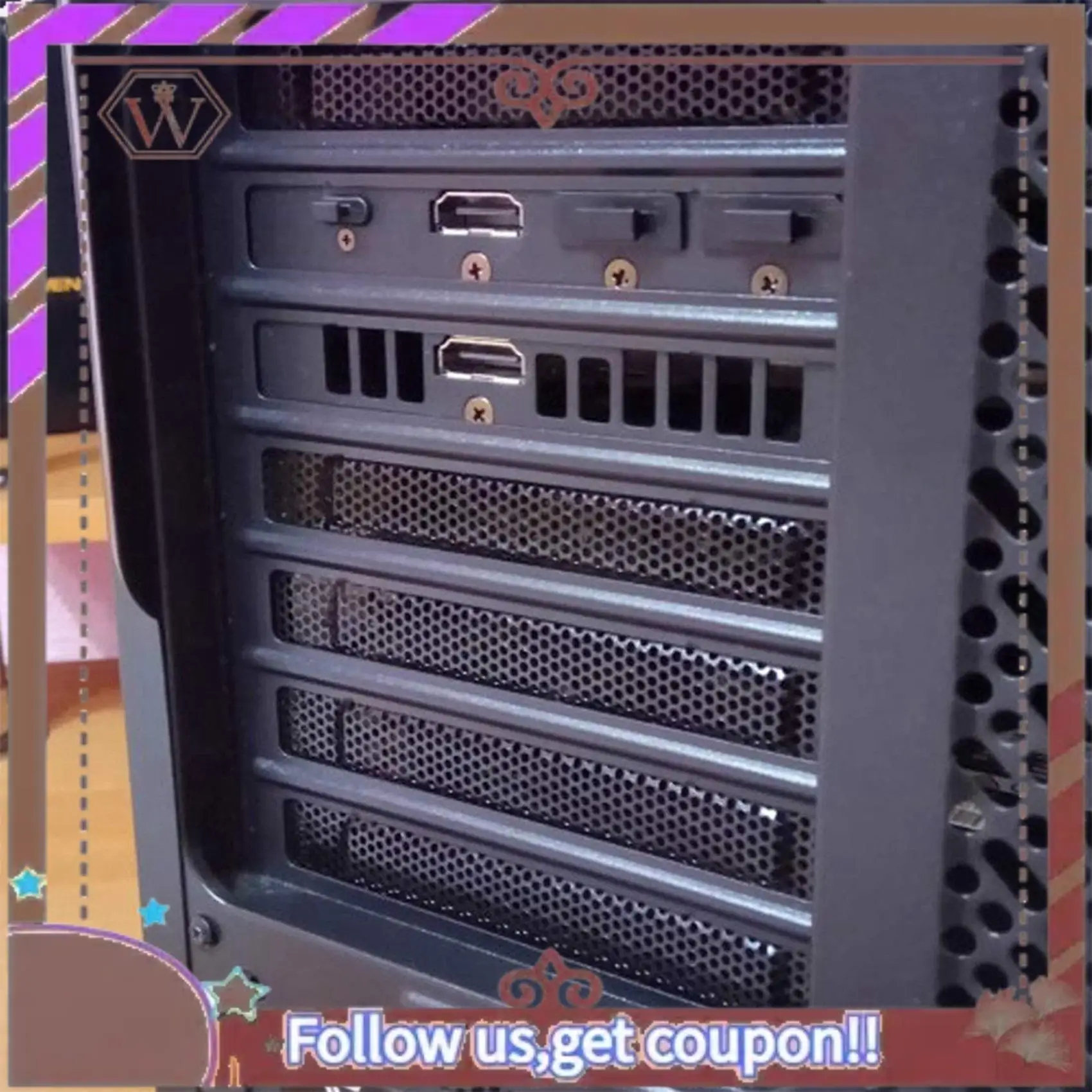 Latest 40 Pieces PCI Slot Cover Hard Steel Dust Filter Blanking Plate, Vented Slot Covers For Computer Cases With 40 Screws