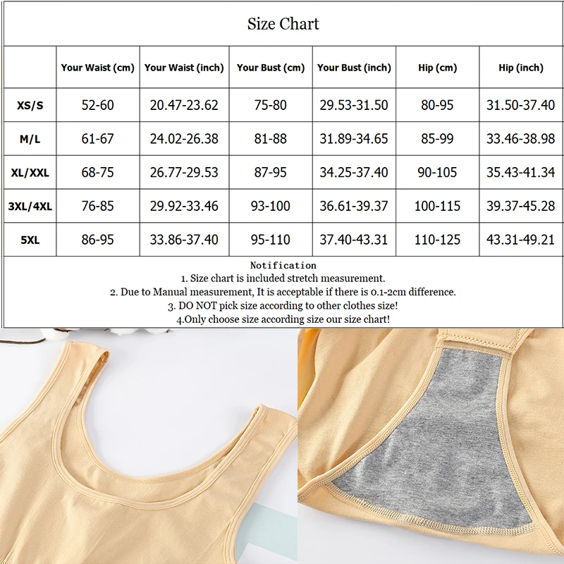 Plus Size 5XL Compression Belly Control Vest Bodysuit Women Body Shaper Shapewear Open-Crotch Slimming Underwear Stretch Cotton