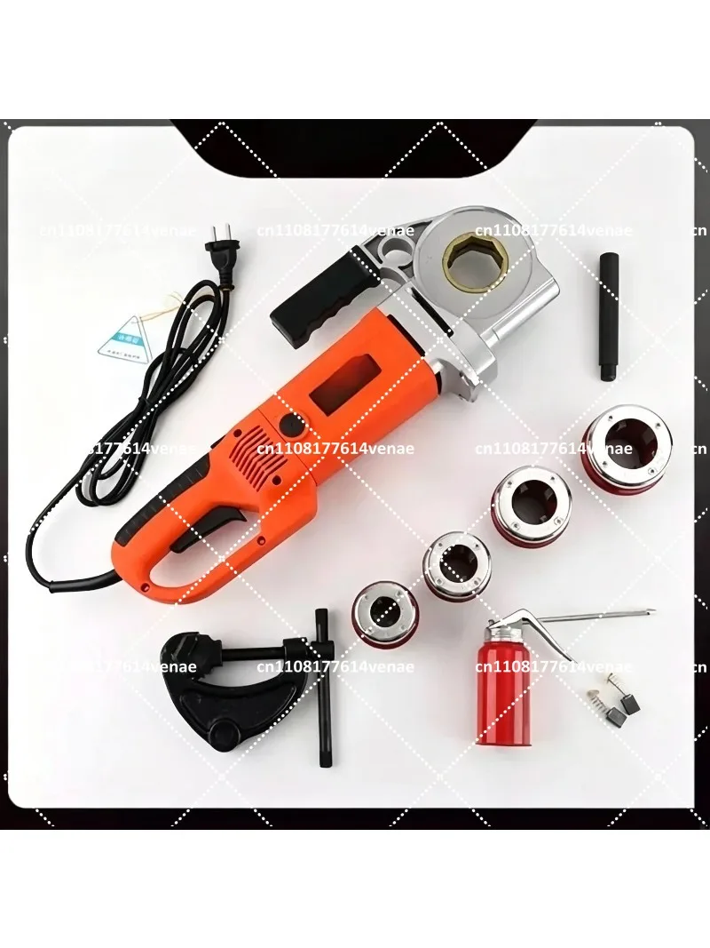 Portable Electric Pipe Threader 2 Inch Handheld Threading Tool for Metal Pipes