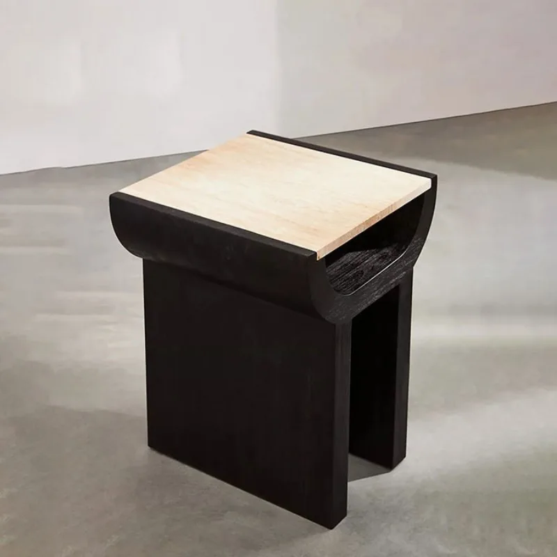 Table de chevet table d'angle en bois massif