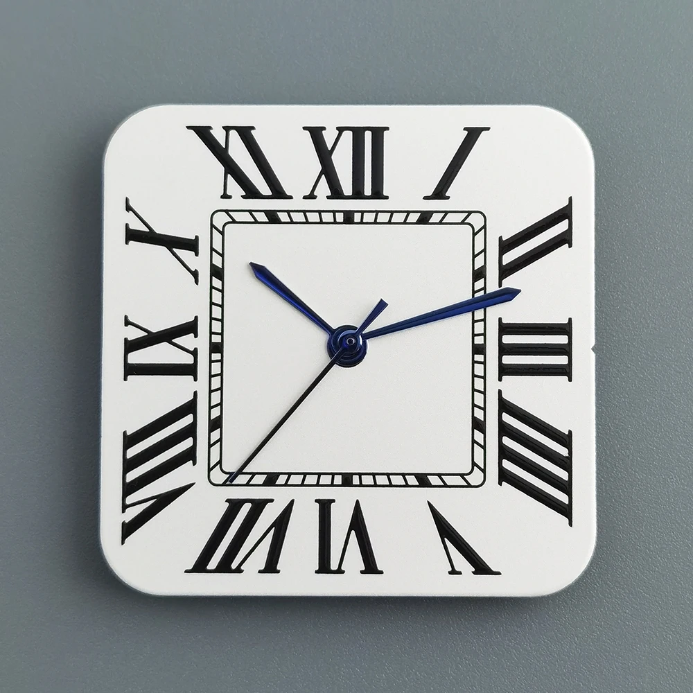 قرص سانتوس شعار مخصص NH35/NH36 قرص روماني قرص مربع علبة مربعة مناسبة لإصلاح ملحقات ساعة الحركة NH35