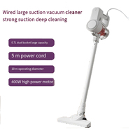 5m Wire Long Handheld Vacuum Cleaner, Plug-in 400W Vacuum Cleaner Sweep for Car Home,  Strong Cyclone Washable Suction Tow