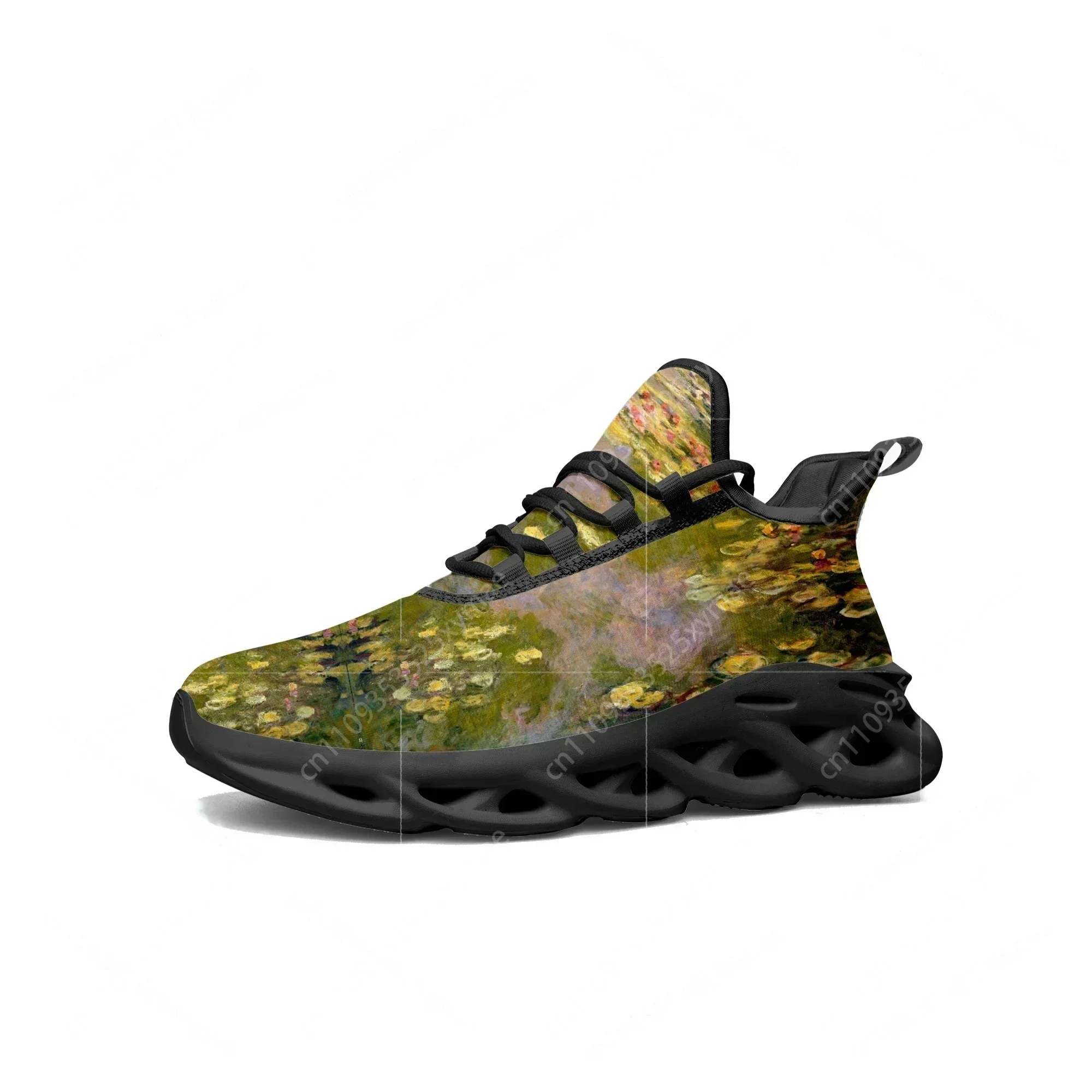 Monet Water Lilies Flats Sneakers Mens Womens Sports Running Shoes High Quality Sneaker Customization Shoe Lace Up Mesh Footwear