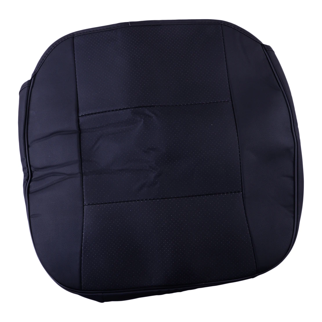 

Black Universal Car Front Driver Seat Buttom Cover Cushion Protector Mat Pad PU Leather