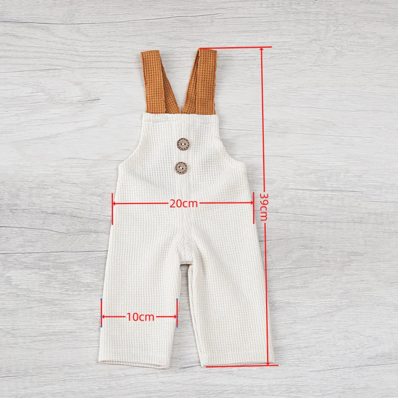 2pcs/set Newborn Boys Photoshoot Clothes Cute Solid Infant Suspender Jumpsuit +Gentlemen Hat Baby Boys Photography Props Outfits