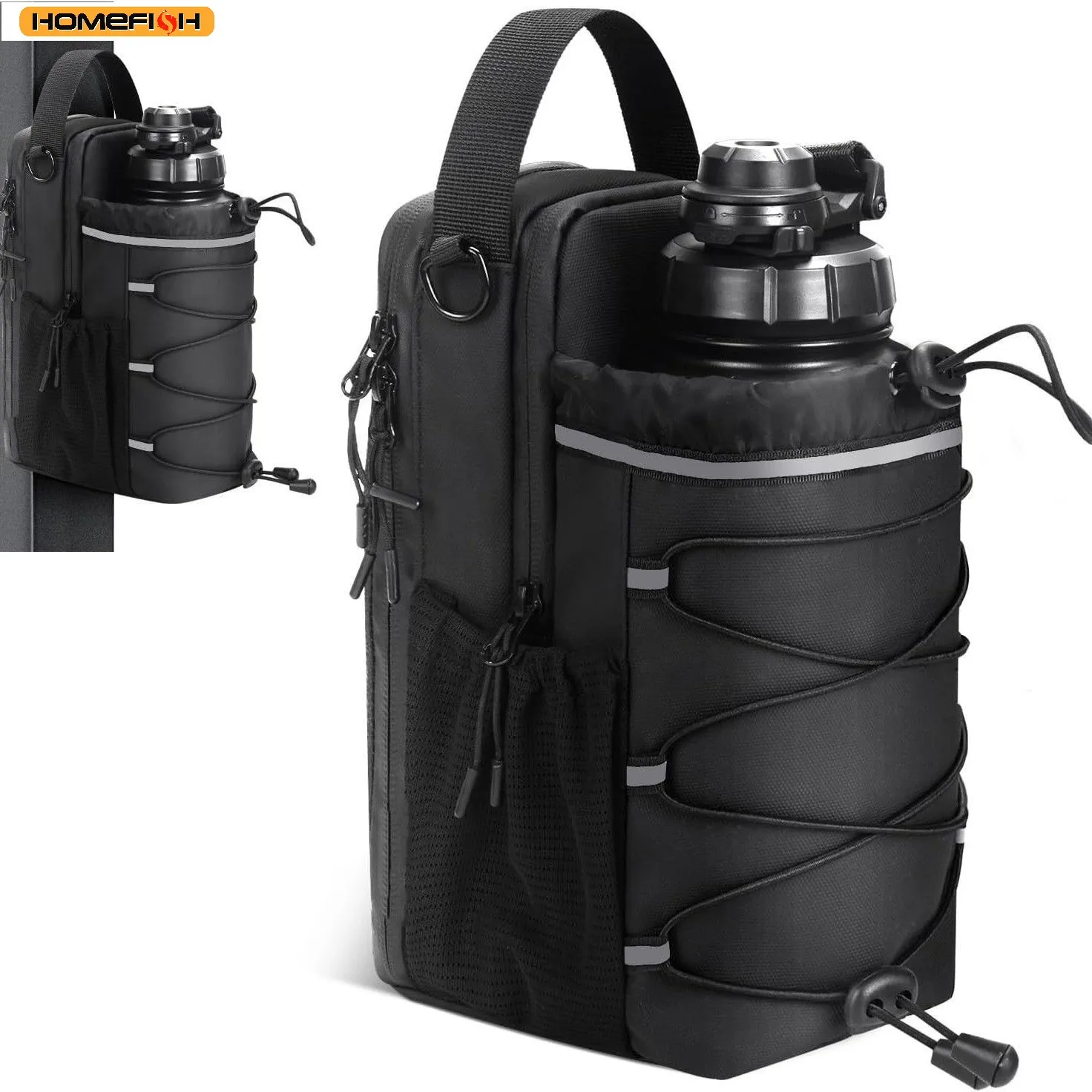 

Магнитная сумка Homefish для бутылки с магнитным креплением | Держатель для бутылки с водой, спортивная сумка, сумка через плечо для Т-образных бутылок