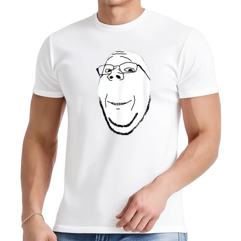 Soyjak soja Wojak soja drôle Meme sain Gapejak coton t-shirt S 4XL